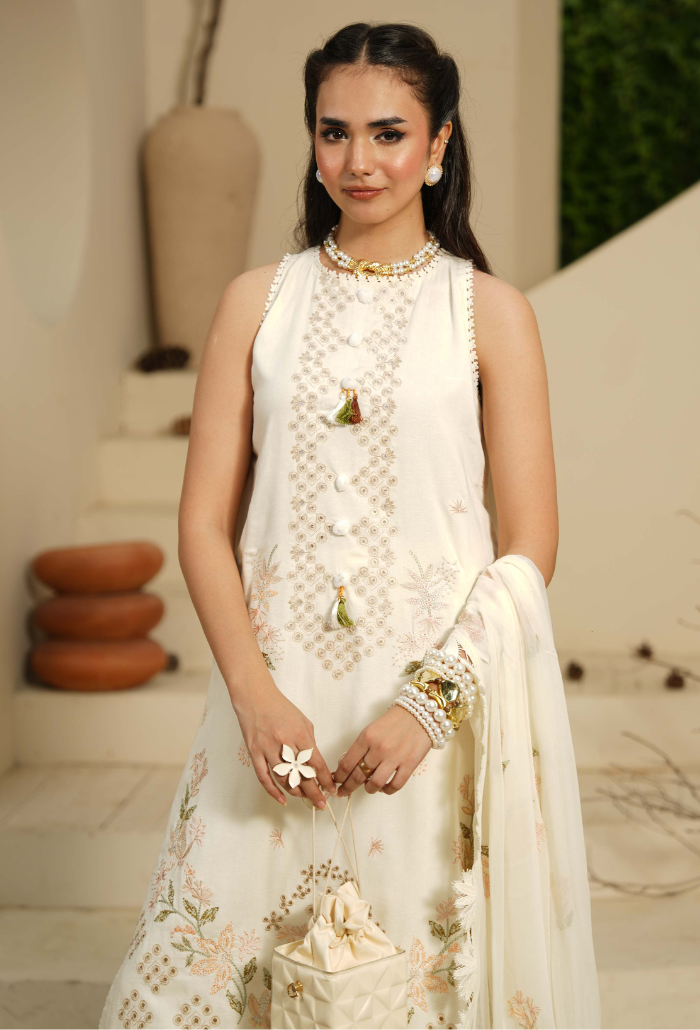 Mushak by HumDum | D02 | 3PC Embroidered Lawn Suit