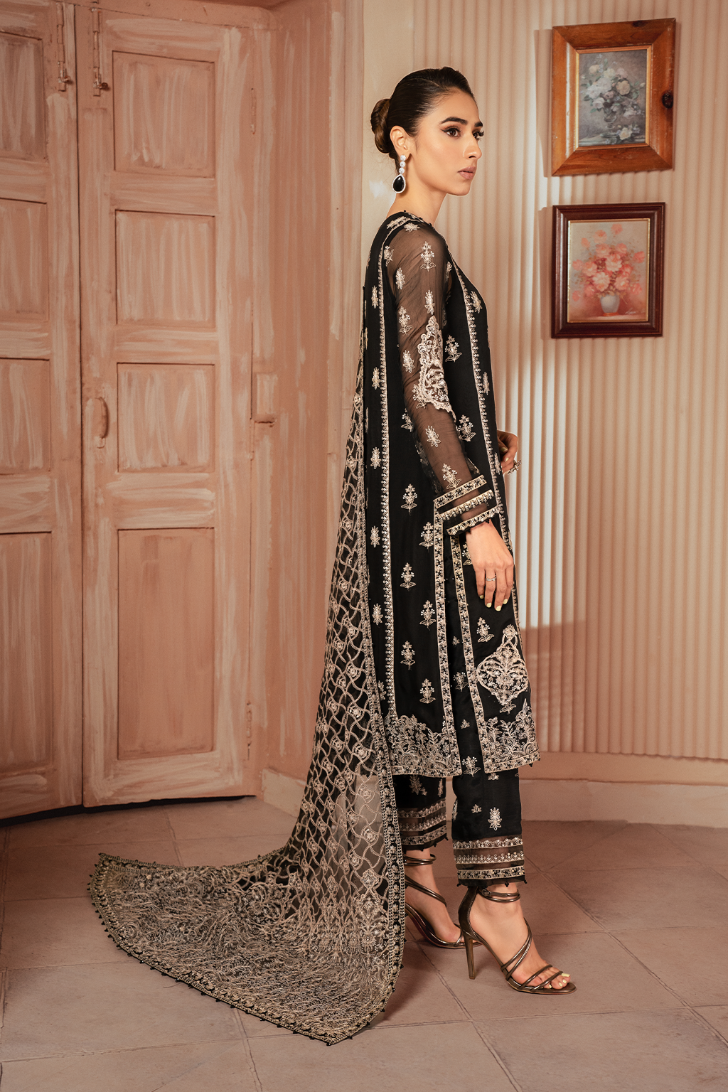 Chiffon Kari Embroidered Collection'24 By Iznik ICK-03