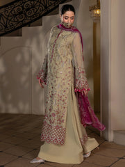 Chandni By Flossie | Zohra - 3 Piece Embroidered Chiffon Dress