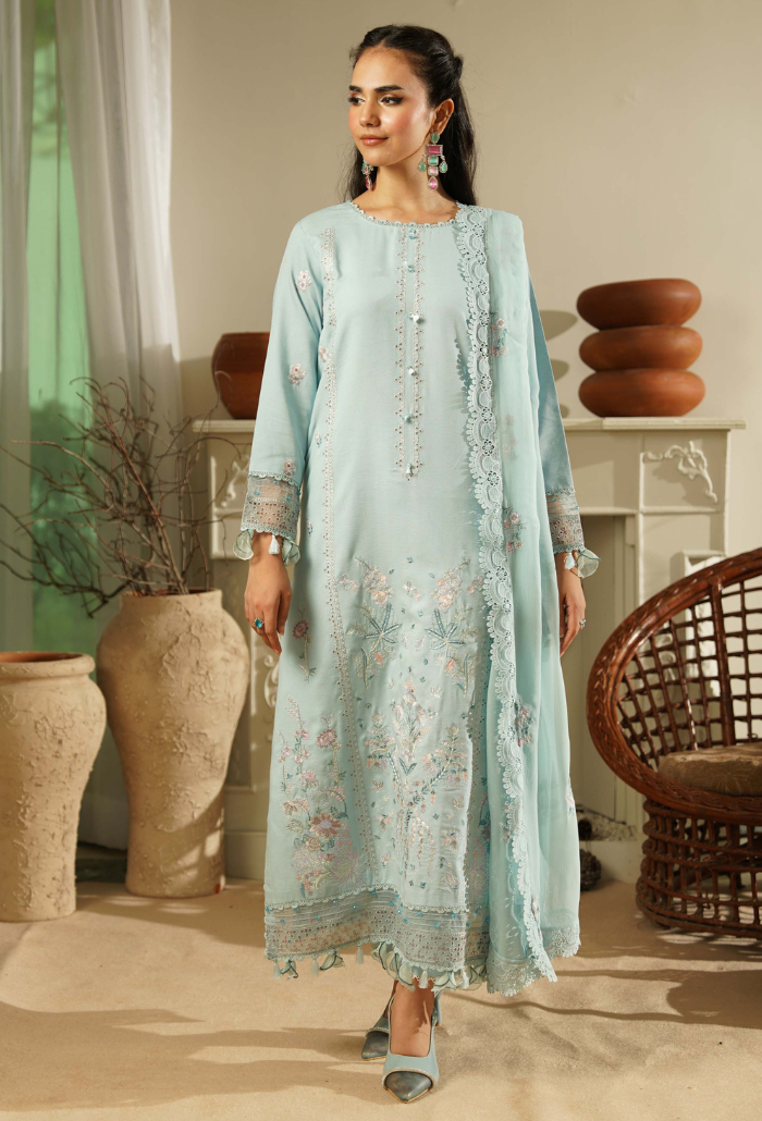 Mushak by HumDum | D10 | 3PC Embroidered Lawn Suit