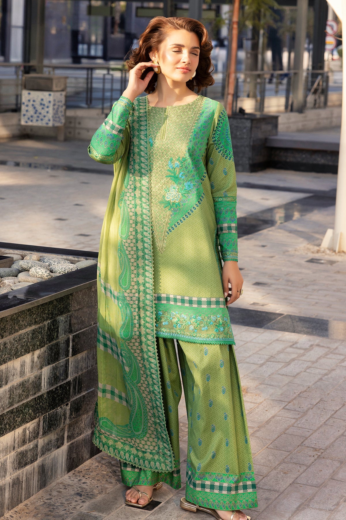 CHARIZMA INFINITY | 3-PC Unstitched Embroidered Lawn Collection IN6-02