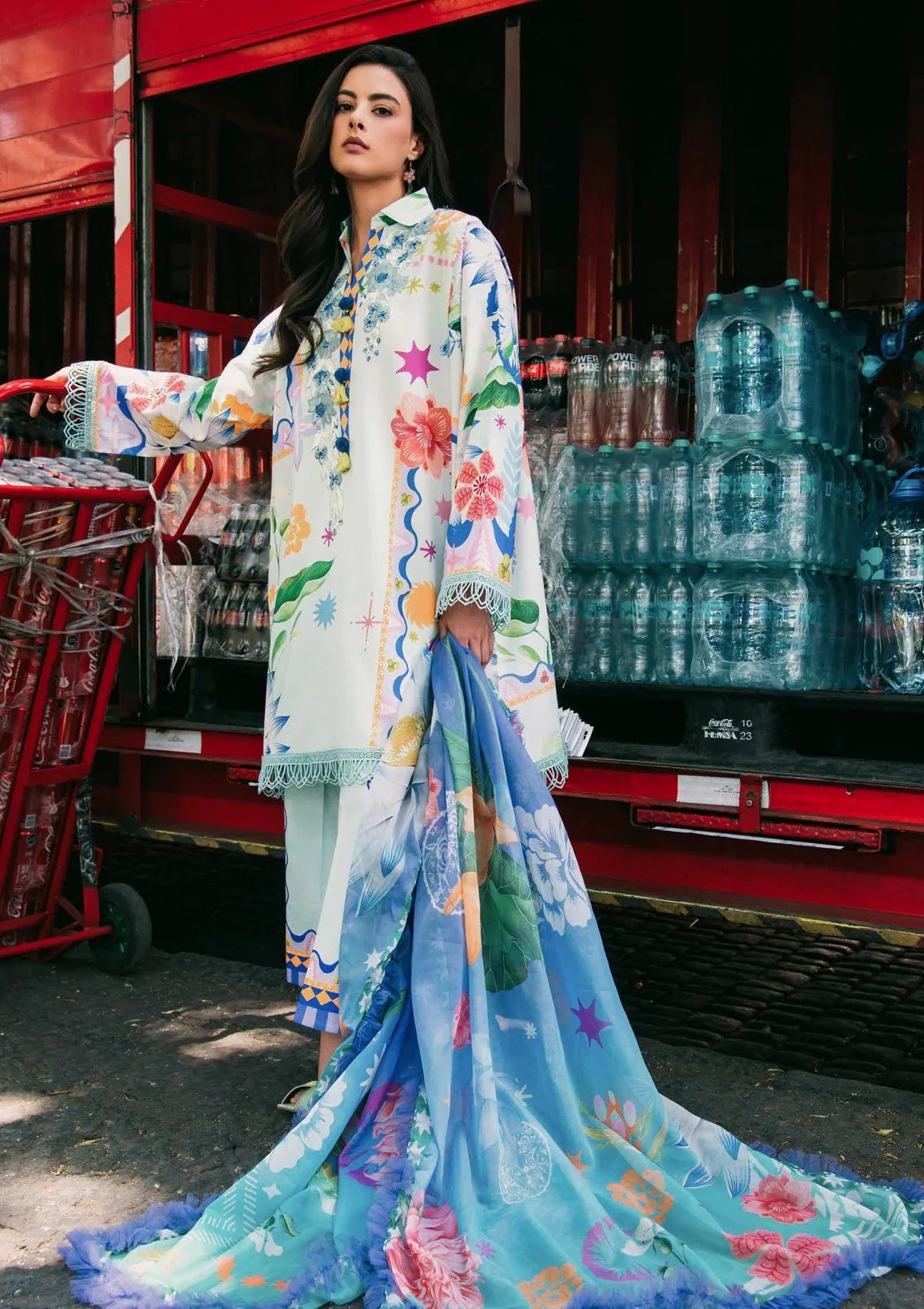 Mushq | Flaming Roses | La Dolce Hemline Prints'25 Vol 2