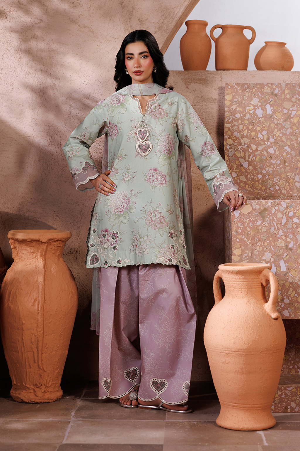 Iznik Sunscape Lawn '26 | UE-714 Printed Lawn
