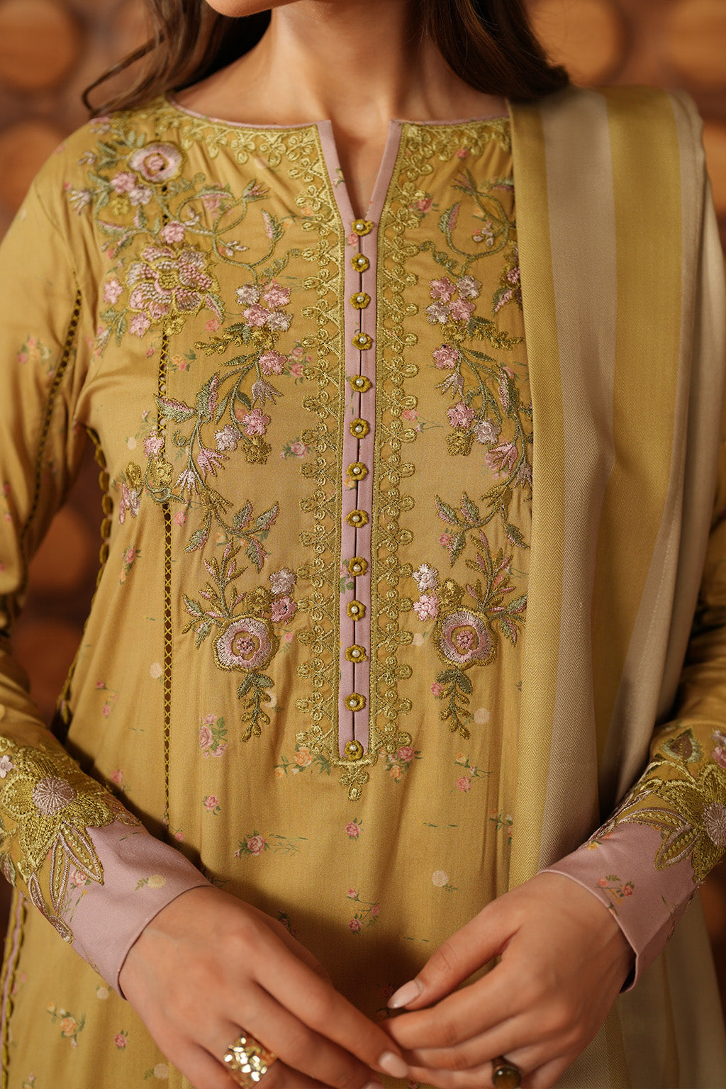 IPF-04 Embroidered Printed Linen