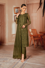 Chiffon Kari Embroidered Collection'24 By IznikI ICK-05