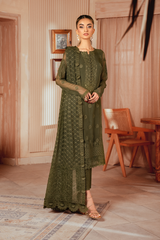 Chiffon Kari Embroidered Collection'24 By IznikI ICK-05