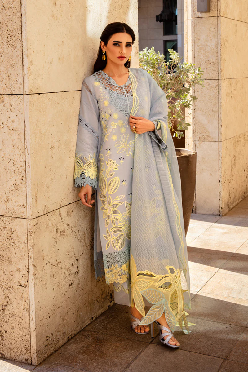 Premium Summer Collection '25 | Elnaz | 3PC Embroidered Lawn Suit