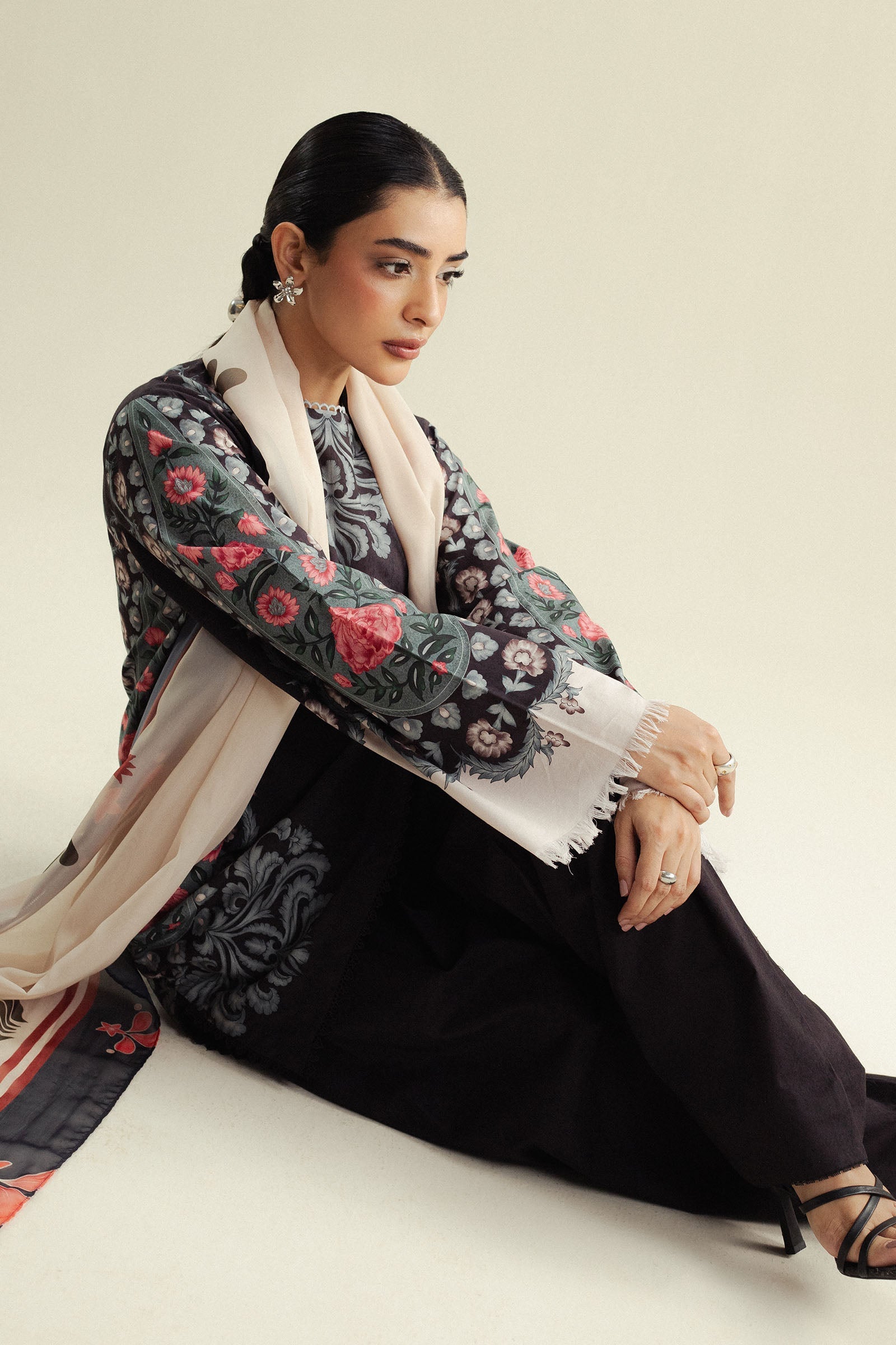 Elegant Zara Shahjahan Sol-9B design COCO Prints Drop Four 2025