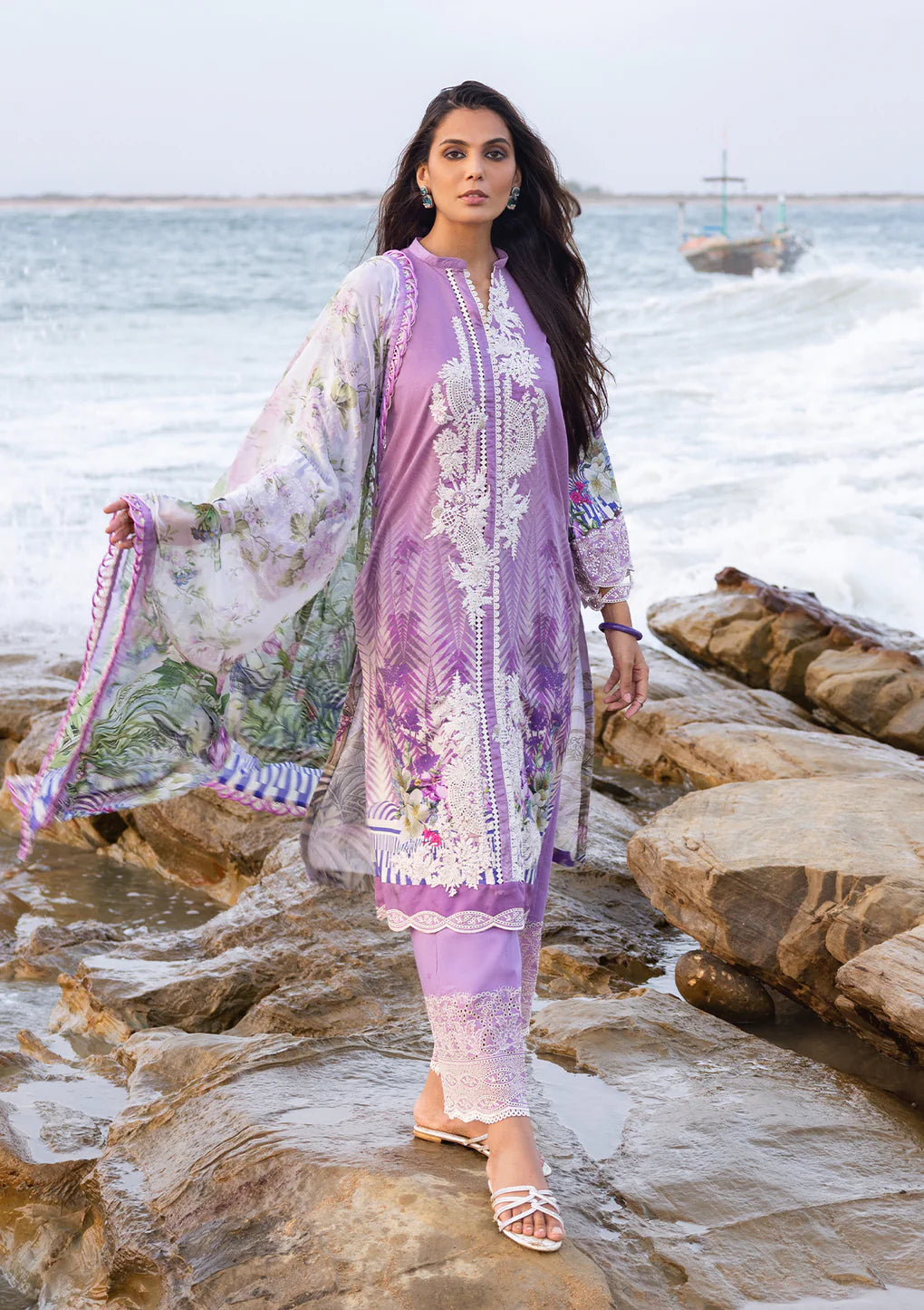 Signature Embroidered Lawn Collection '23 By Elaf ESC-06B DREAM SPELL