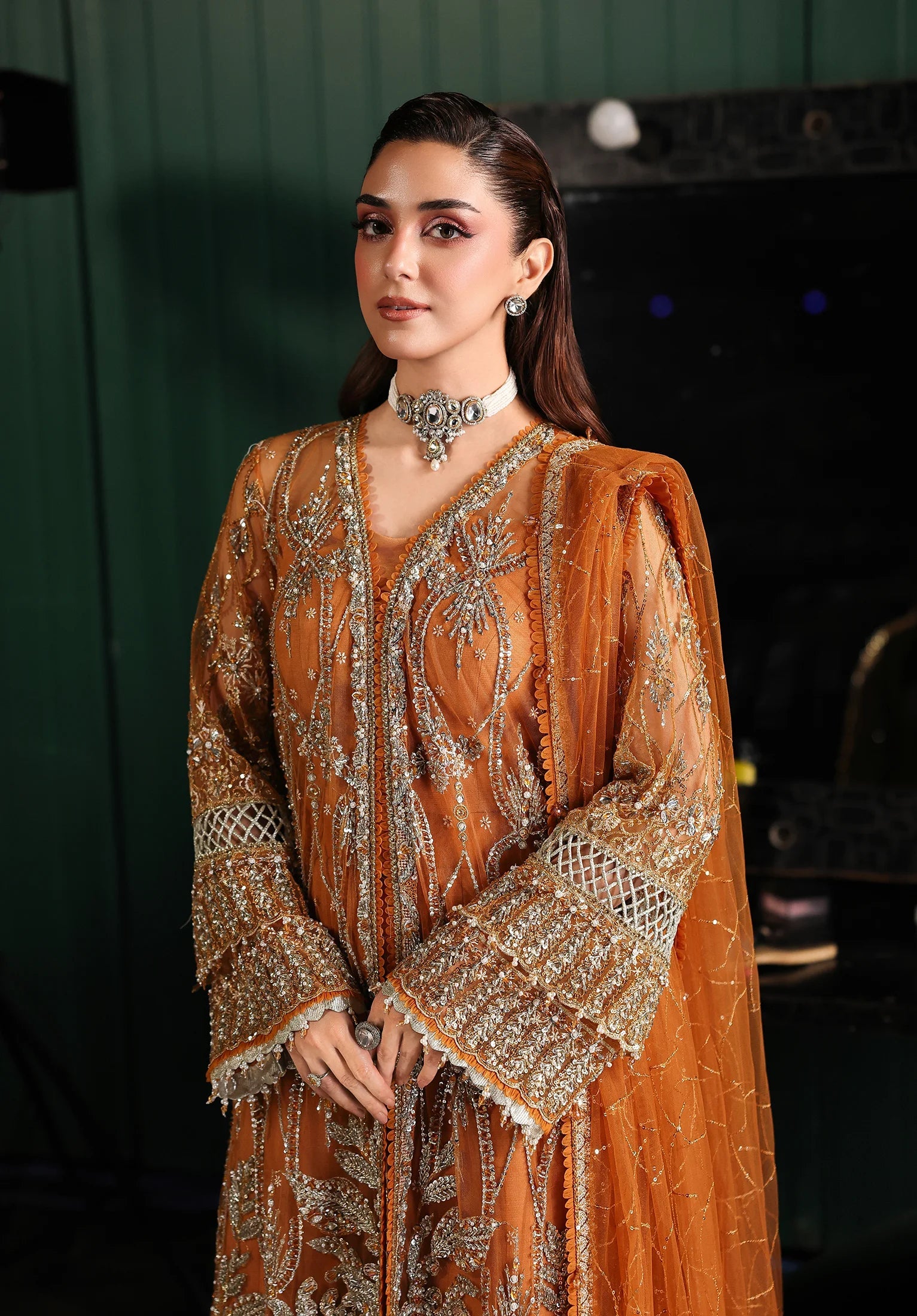 Elaf | ESH-09 SAFFRON | STARDOM FORMAL HANDWORK