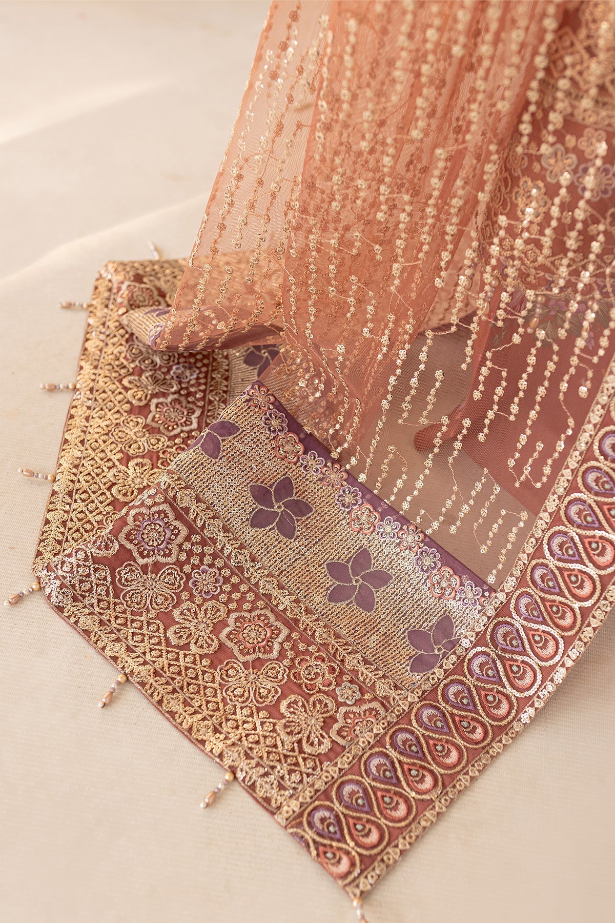Farasha L U ' ZELLA 2025 collection – Vintage Rose festive premium attire