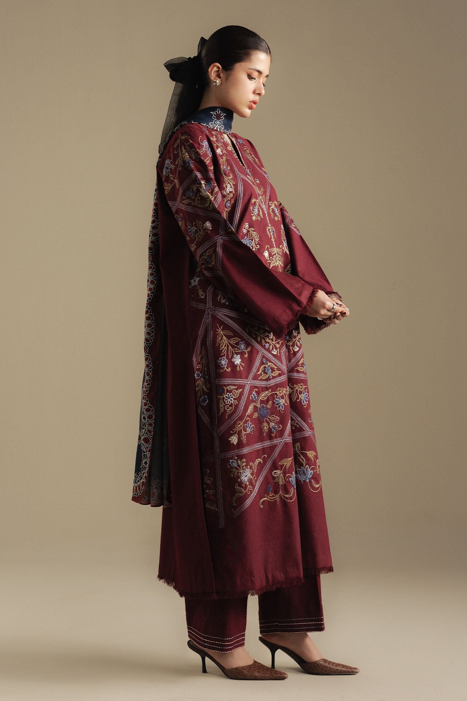 Zara Shahjahan |Coral-4B | COCO WINTER / Unstitched /2025