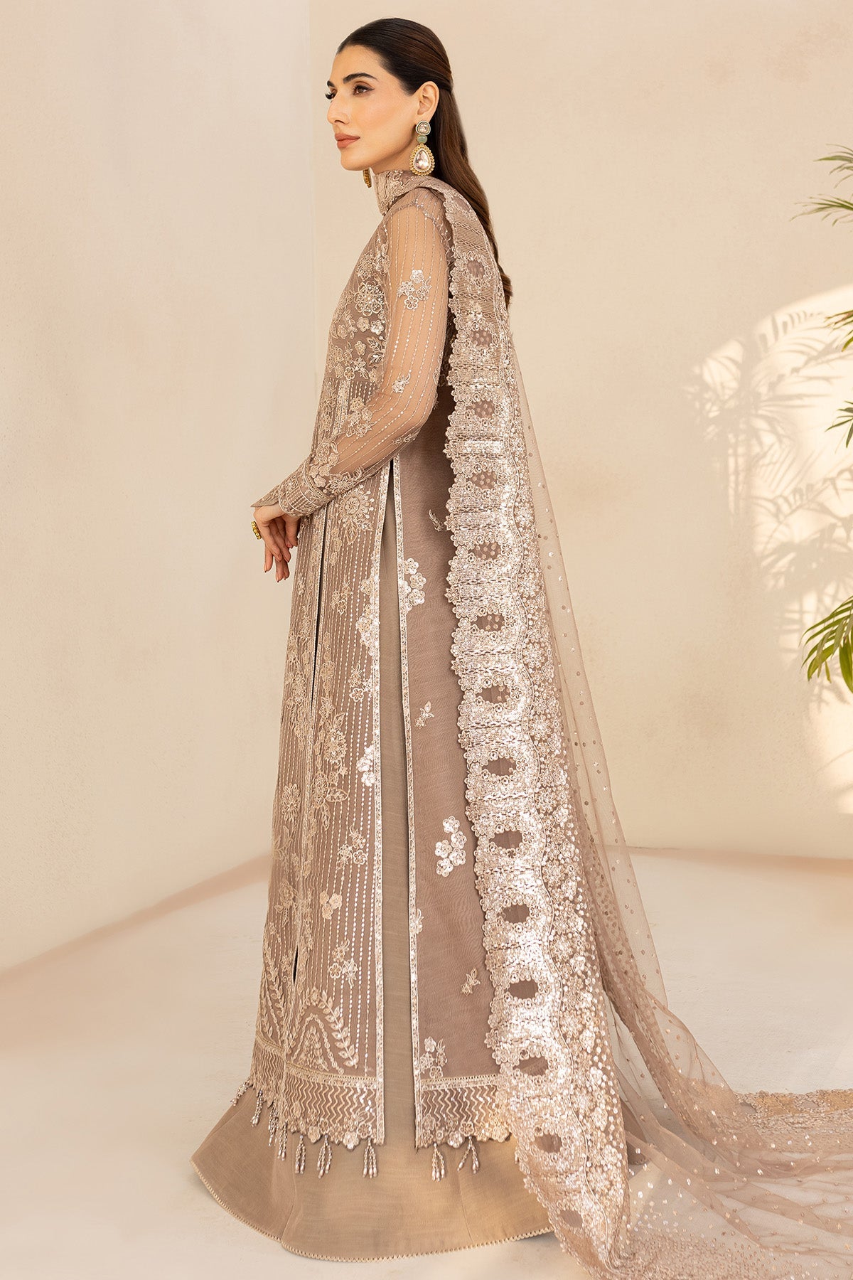 Misty Grace luxury net and organza ensemble by Farasha at Highway Fashion