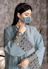 Flossie | SA-03 | Raw Silk Embroidered Collection 2025