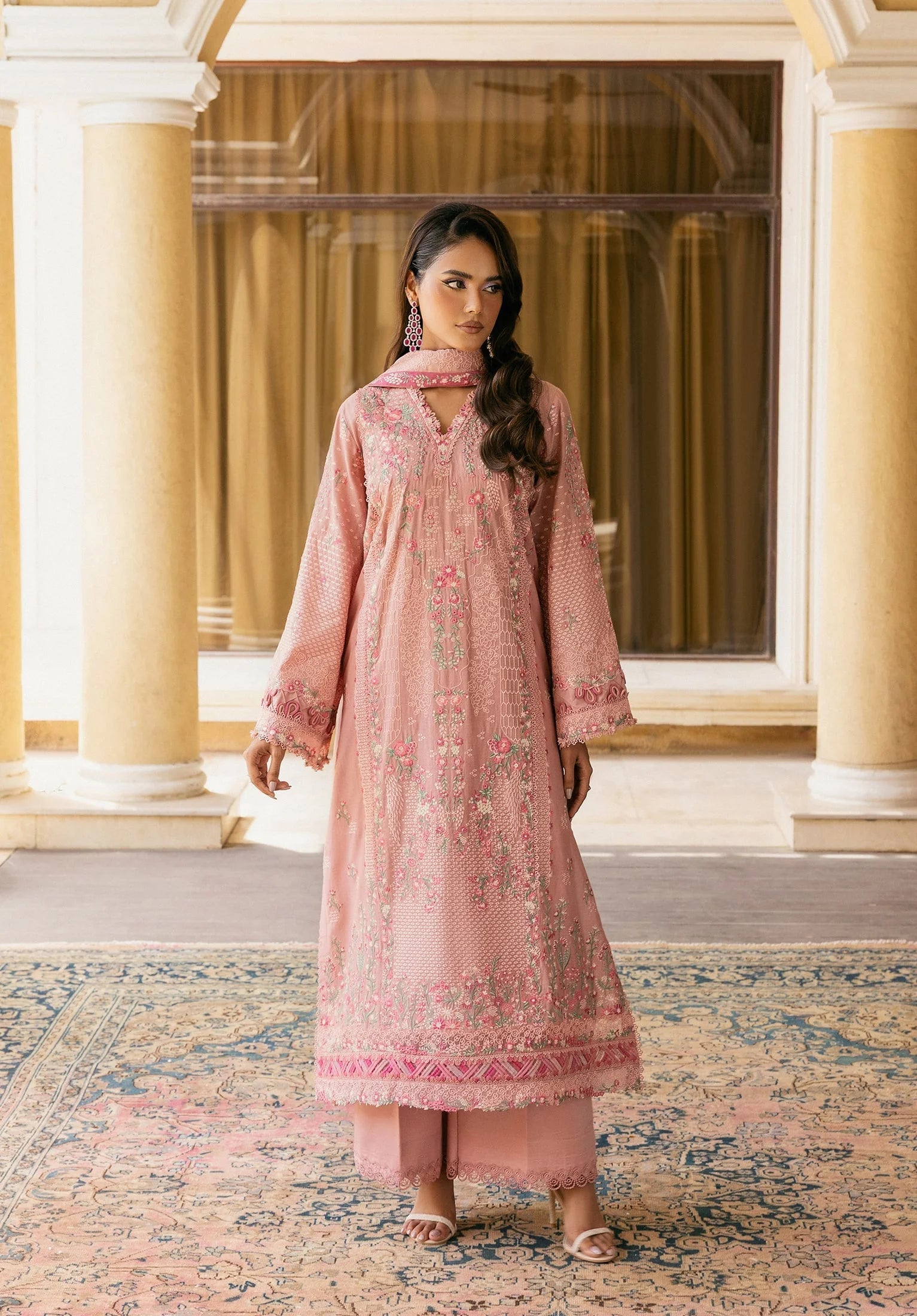 ELAF | EWK-3A DUSTYROSE | Luxury Winter Collection'25