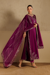 Iznik Formals | UE-736 Embroidered Sheesha Silk