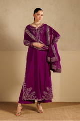 Iznik Formals | UE-736 Embroidered Sheesha Silk