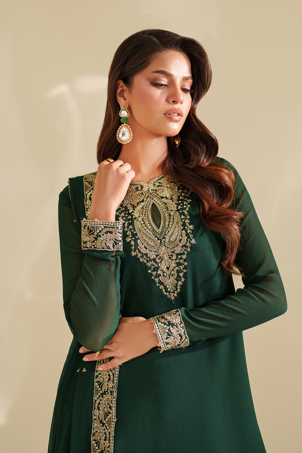 Iznik | Chinon Chiffon | CC-75 Embroidered Chiffon