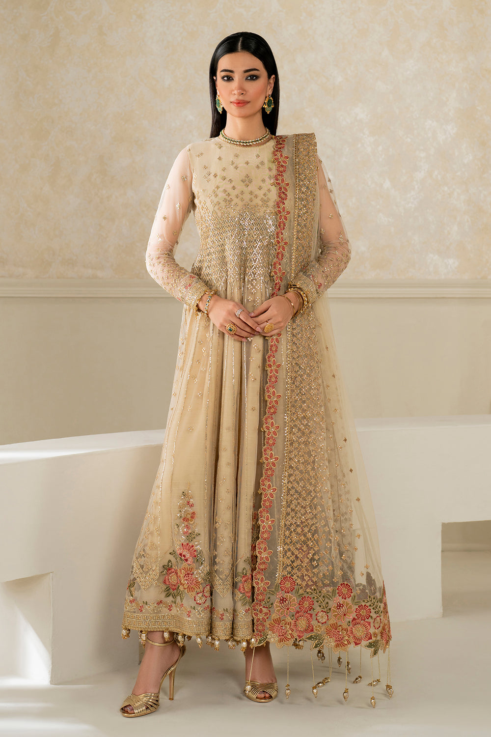 Baroque Formal | EMBROIDERED NET UF-4159