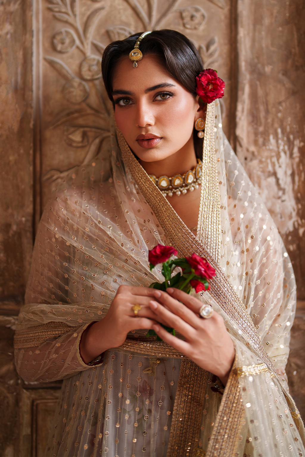 Iznik | Printed Formal | UE-548 Embroidered Net