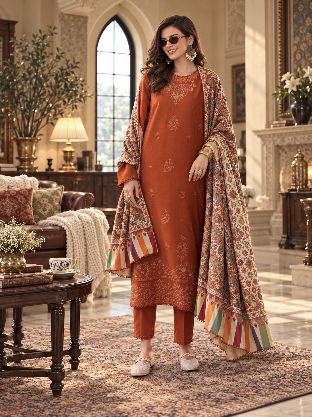 Saadia Asad D10 B - Burnt Terracotta 08