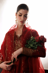 Iznik Formals | UE-734 Embroidered Ramen Silk