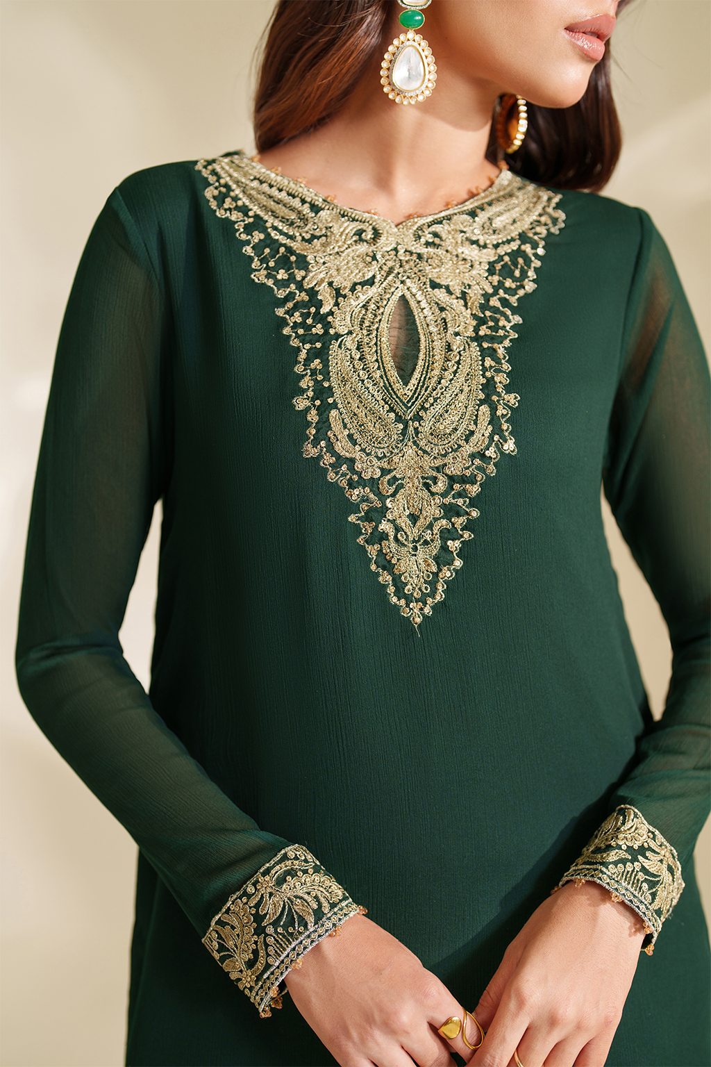 Iznik | Chinon Chiffon | CC-75 Embroidered Chiffon