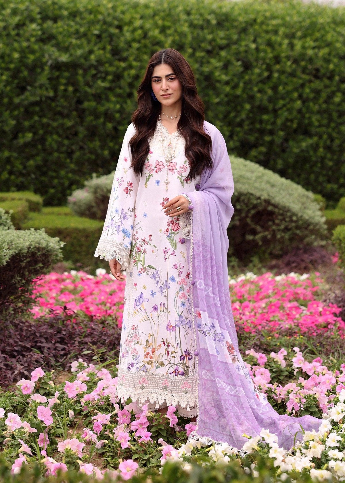 Sardinia Embroidered Lawn Eid '26 | Lavender Clouds