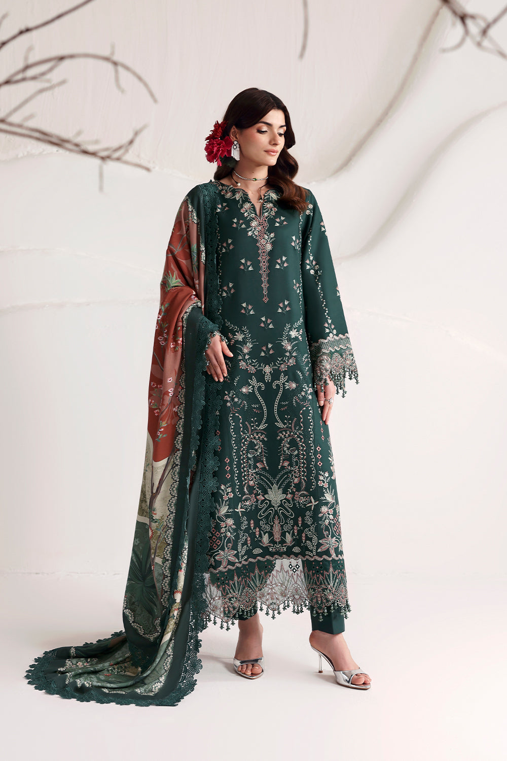 Naqsh Seraphine Winter Edit '26 | Timber Green