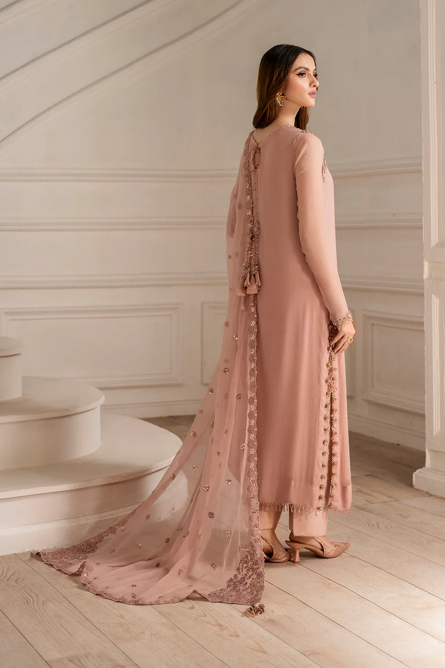 Iznik | Luxury Formal | UE-479 Embroidered Chiffon