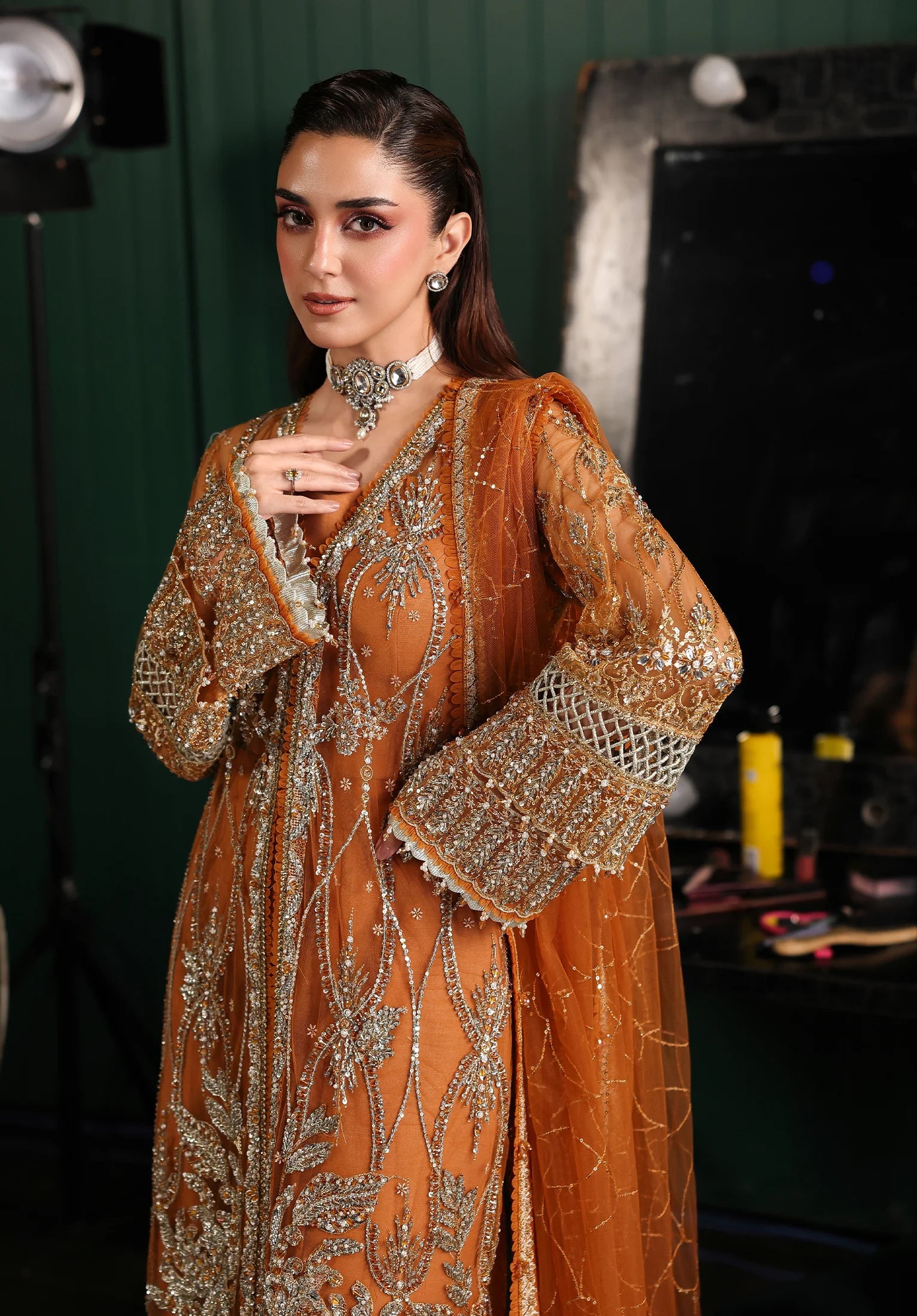 Elaf | ESH-09 SAFFRON | STARDOM FORMAL HANDWORK