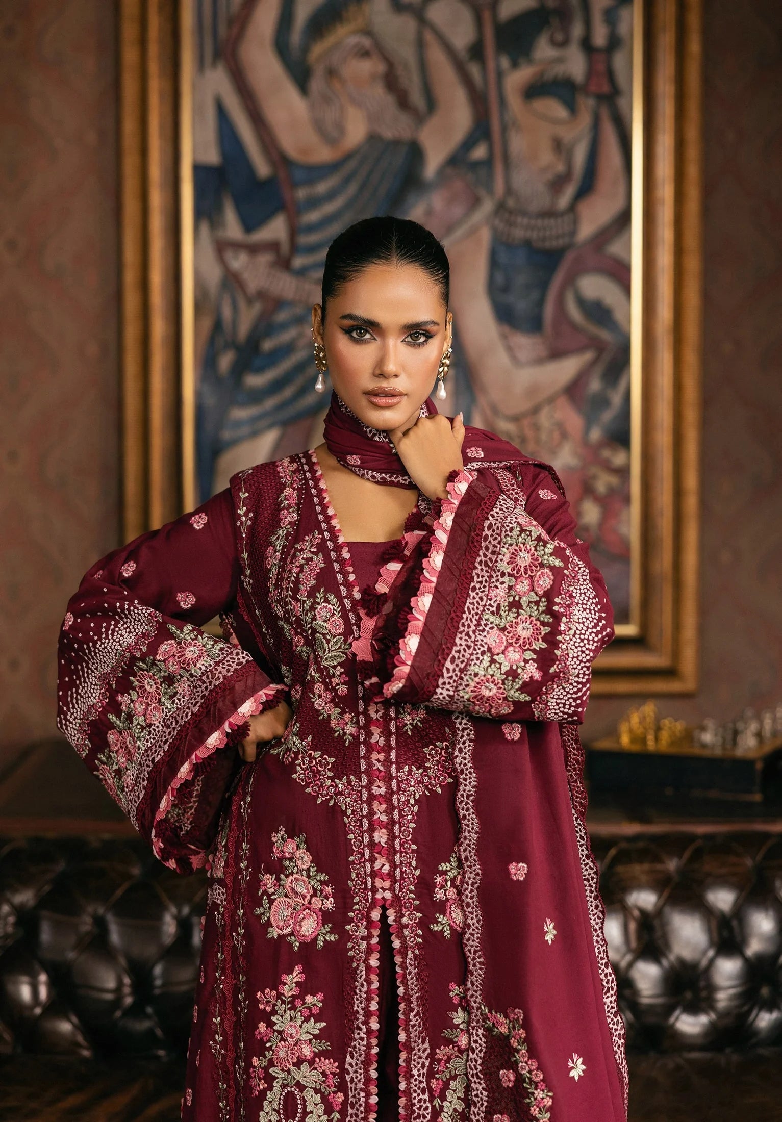 ELAF | EWK-4B CRIMSONELLE | Luxury Winter Collection'25