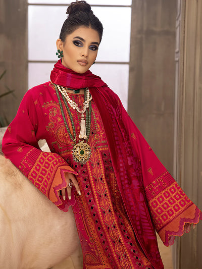 Serene Winter Embroidered Collection '23 By Binilyas 502 - A | 3 PC KOTRAI UNSTITCH