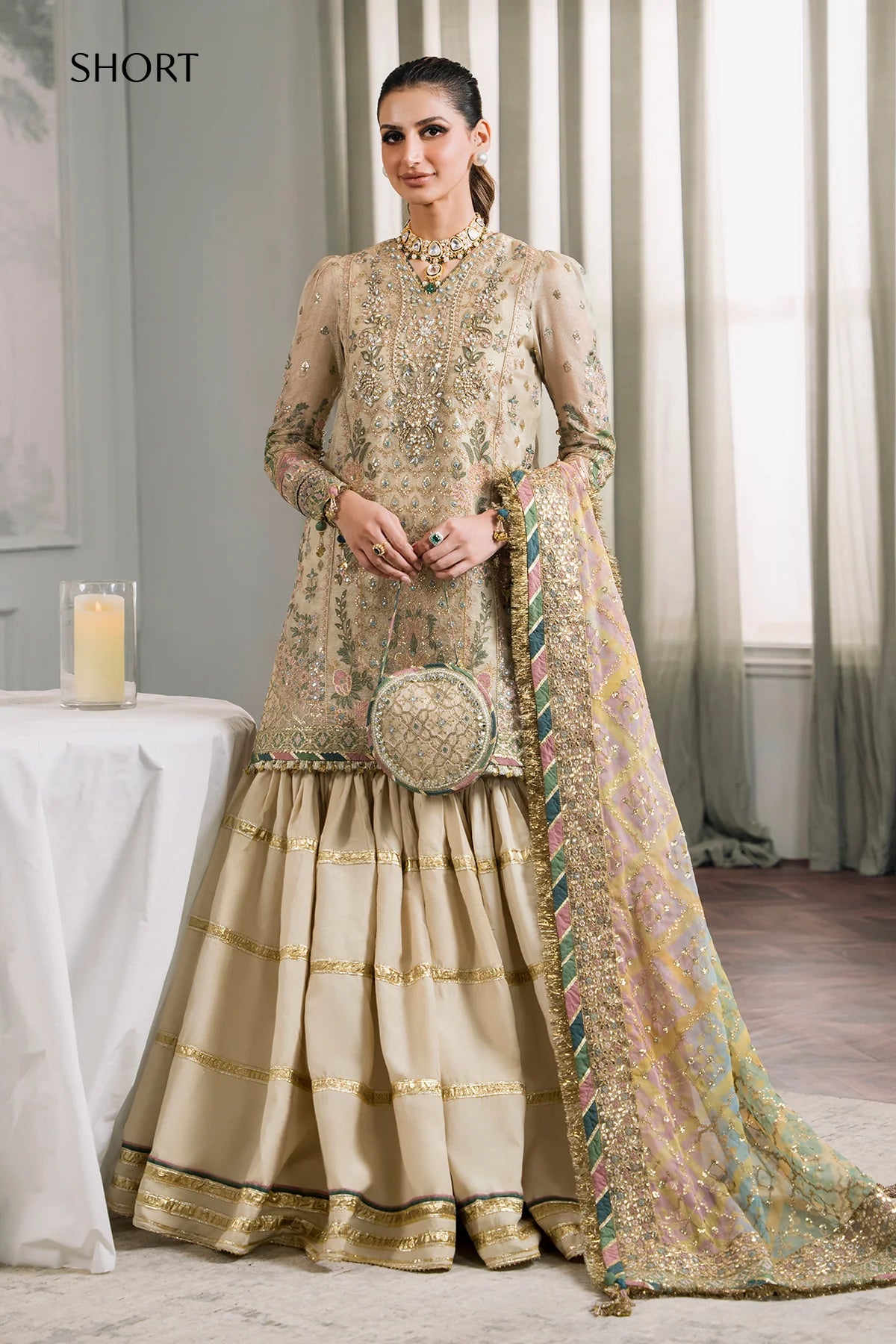 Baroque | CH12-04 | Embroidered Masuri Ensemble