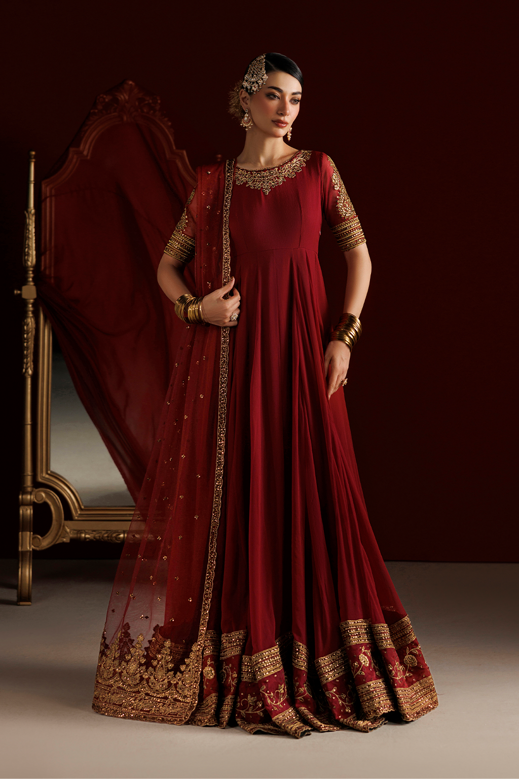 Iznik Semi Formals | CC-111 Embroidered Chiffon