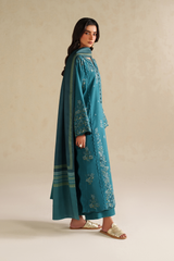 Iznik Winter Chapter '25 | UE-587 Embroidered Khaddar