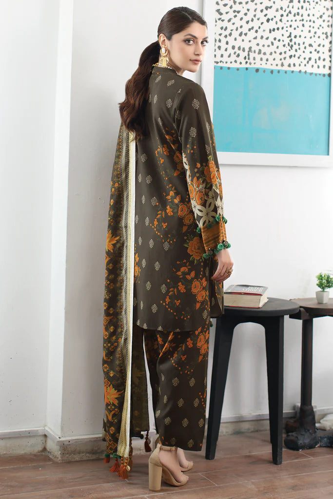3-Pc Charizma Unstitched Linen with Printed Wool Shawl CPW3-17