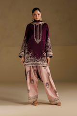 Iznik Formals | UE-733 Embroidered Ramen Silk