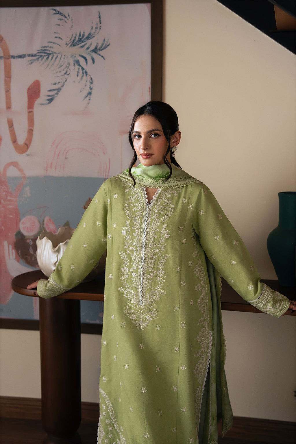 Neeshay | Virsine | Winter Reverie Karandi unstitch Collection
