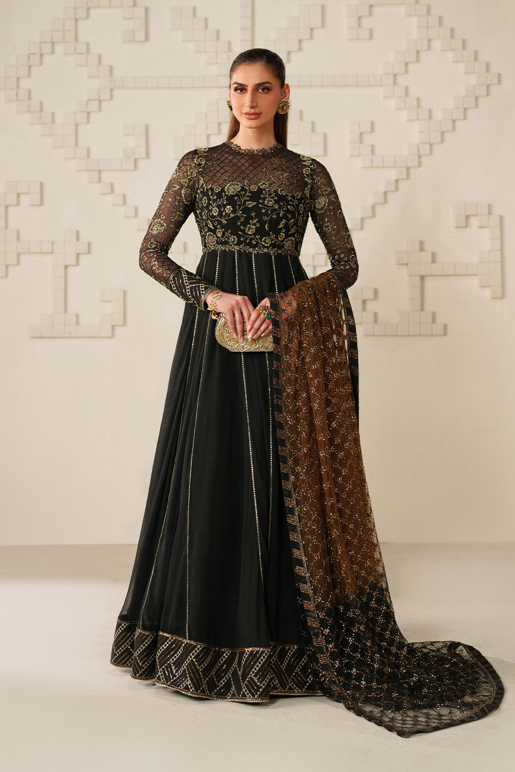 Iznik Festive Formals '26 | UE-621 Embroidered Chiffon