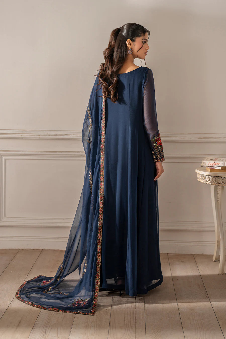 Iznik | Luxury Formal | UE-412 Embroidered Chiffon