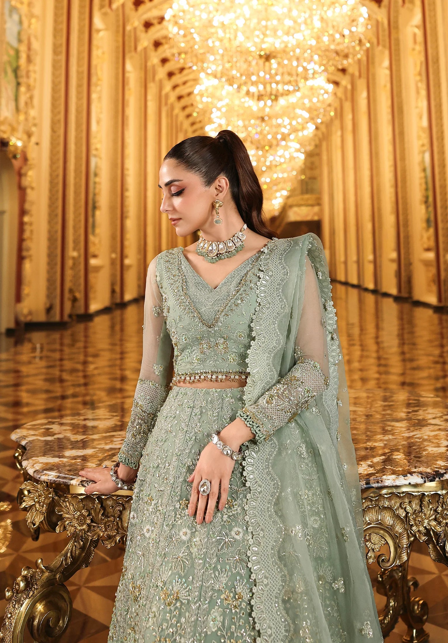 Elaf | ESH-03 LIME LIGHT | STARDOM FORMAL HANDWORK