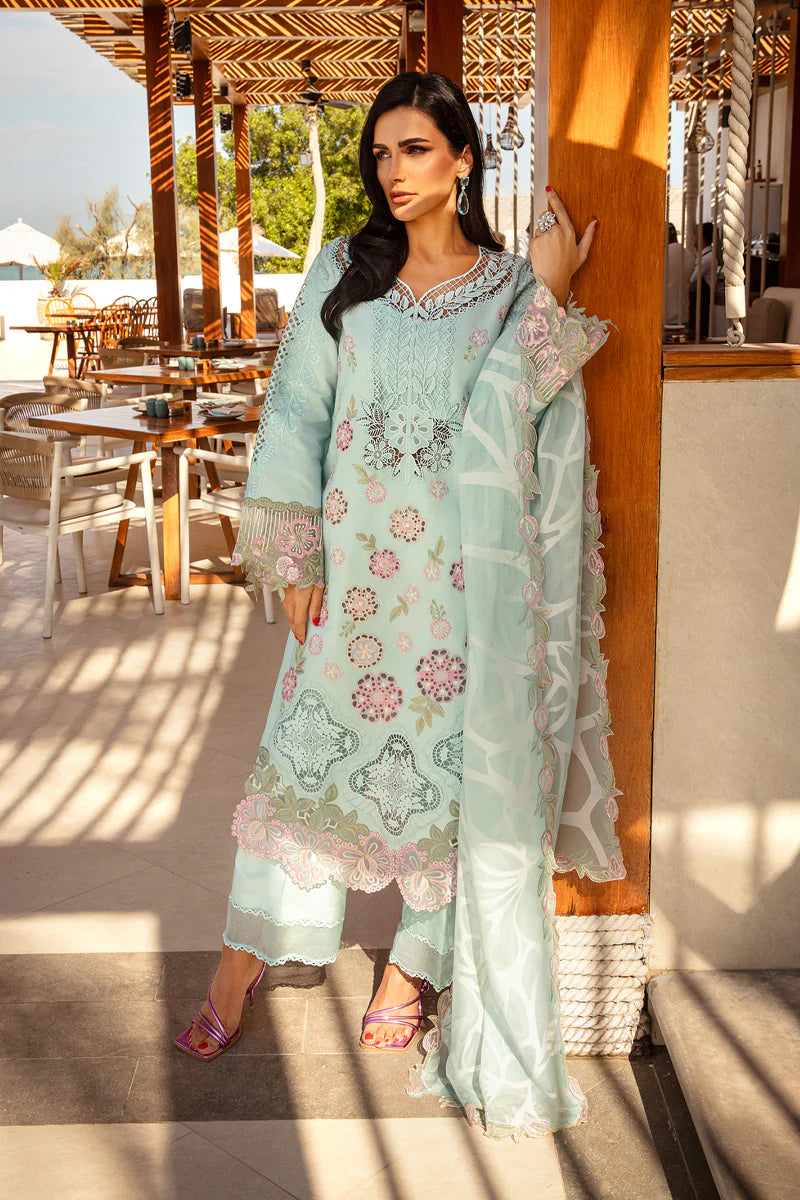 Premium Summer Collection '25 | Mahsa | 3PC Embroidered Lawn Suit