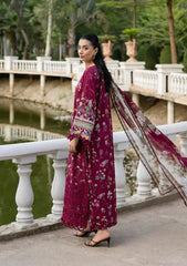 Elaf Signature Embroidered Lawn with Chiffon Collection Vol II '26 | ESG-2A NORA
