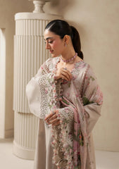 Elaf E-CRAFT - CHIKANKARI LAWN WITH CHIFFON DUPATTA '26 | EHC-6B CLAY