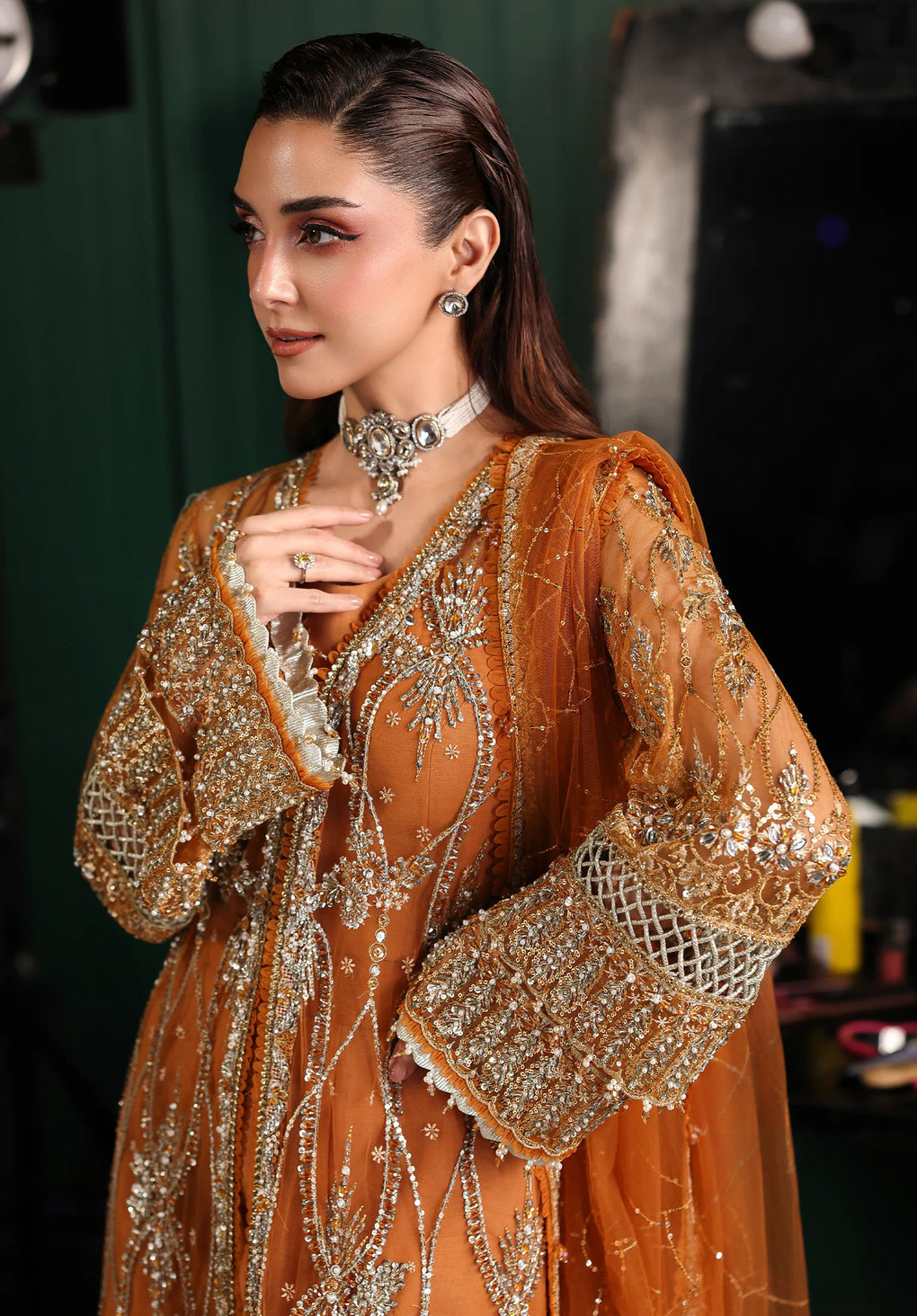 Elaf | ESH-09 SAFFRON | STARDOM FORMAL HANDWORK
