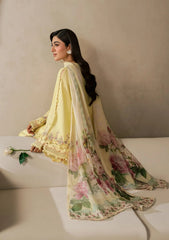 Elaf E-CRAFT - CHIKANKARI LAWN WITH CHIFFON DUPATTA '26 | EHC-3A SUNSTONE