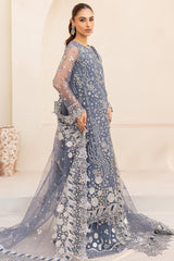 Farasha Premium Formals 2025 – Dusky Shadow elegant net outfit with dupatta
