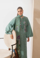 Elaf E-CRAFT - CHIKANKARI LAWN WITH CHIFFON DUPATTA '26 | EHC-1B WILLOW