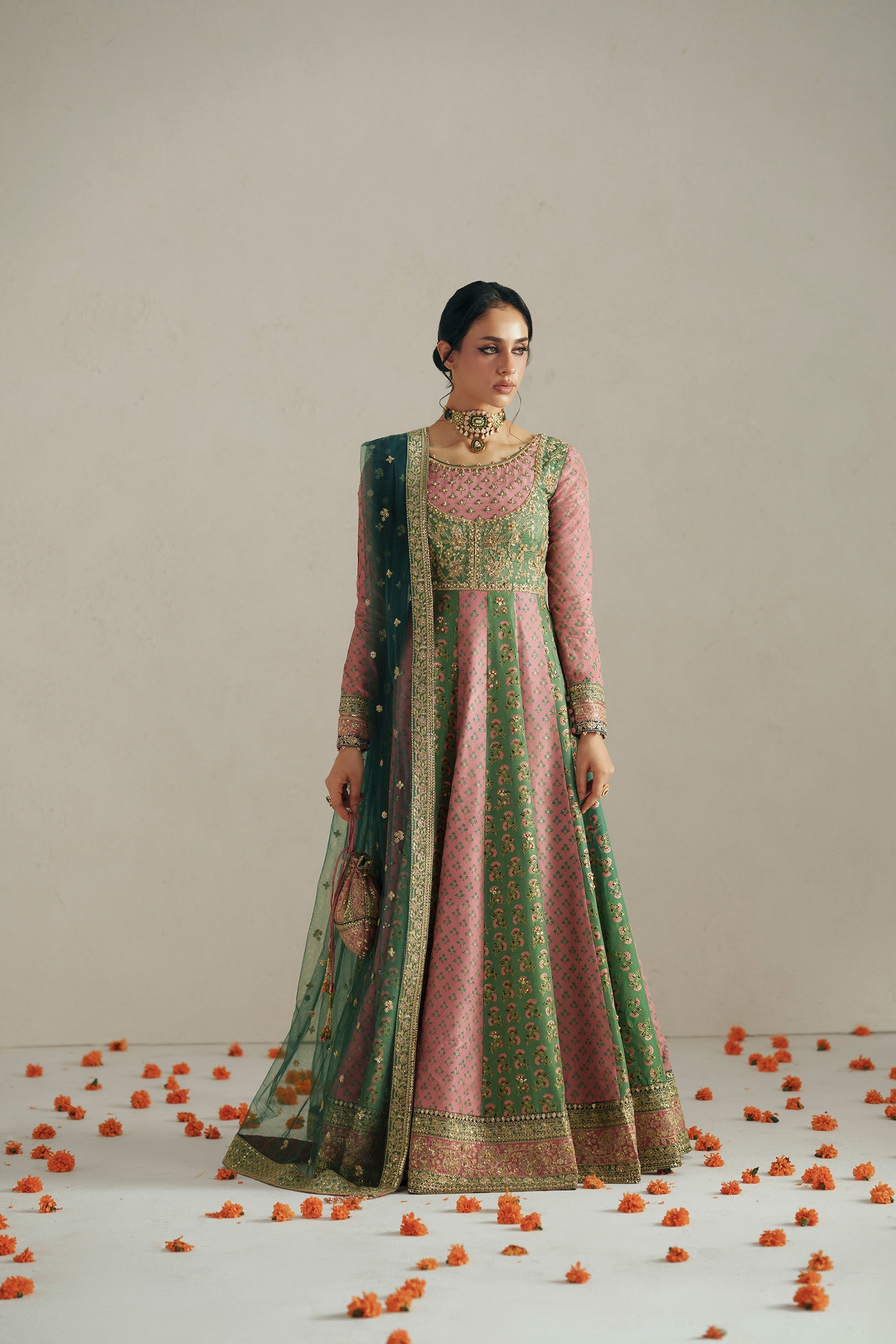 Vera Rang Multicolor Anarkali Set